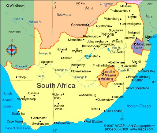 South Africa Map South Africa Map